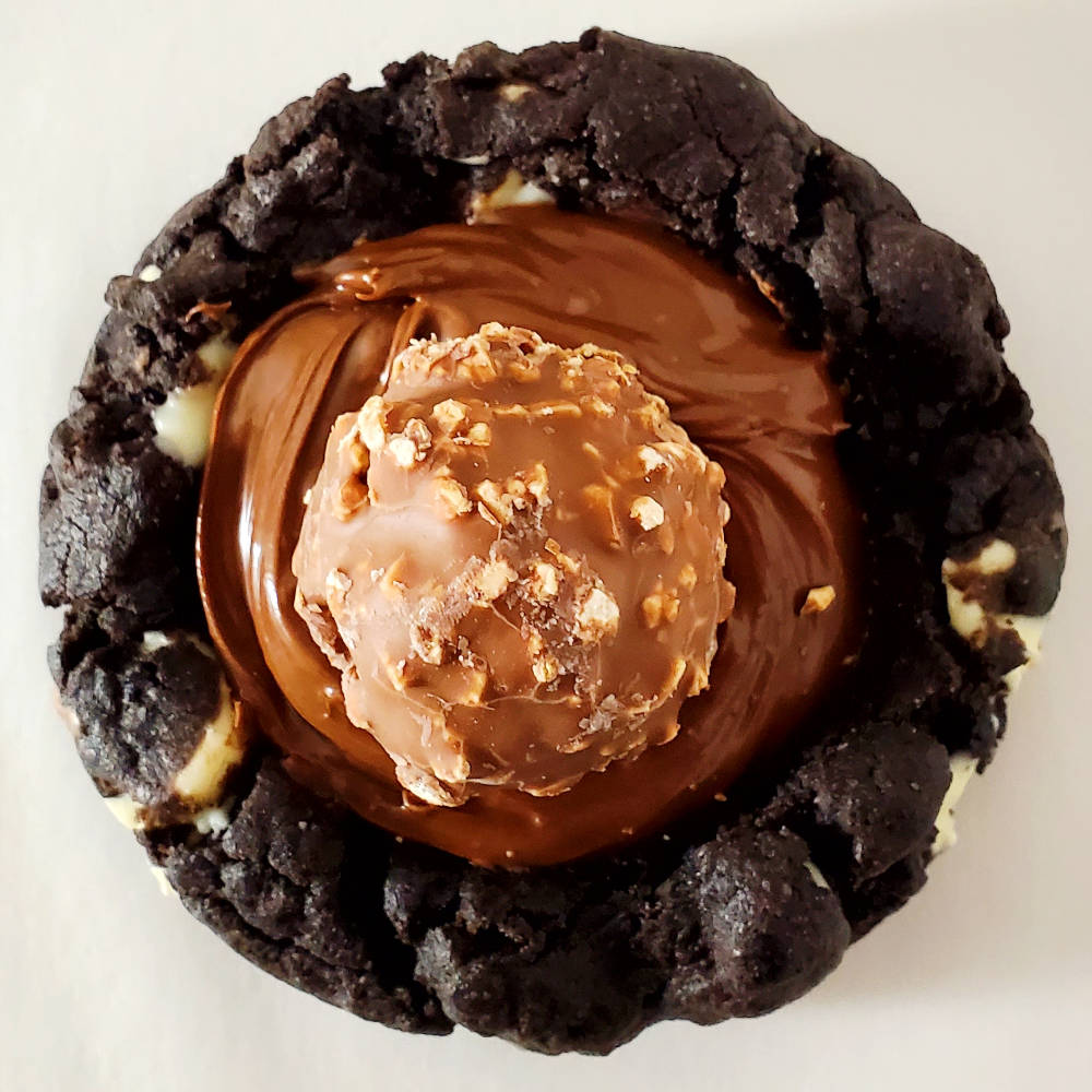 Choco Nutella Ferrero Deep Dish Cookie Edmonton Cookies By Liam Top