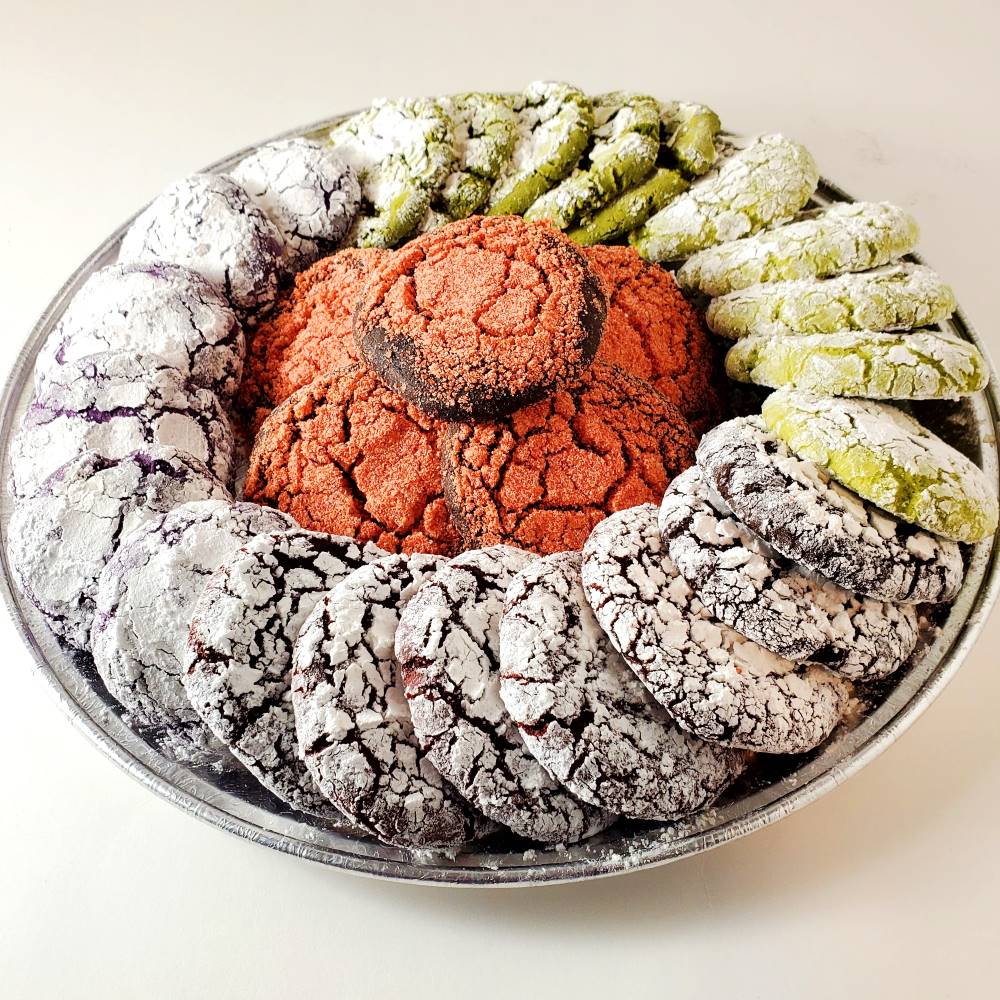 Crinkles Assorted Platter Edmonton Cookies by Liam Home Bakery Angle