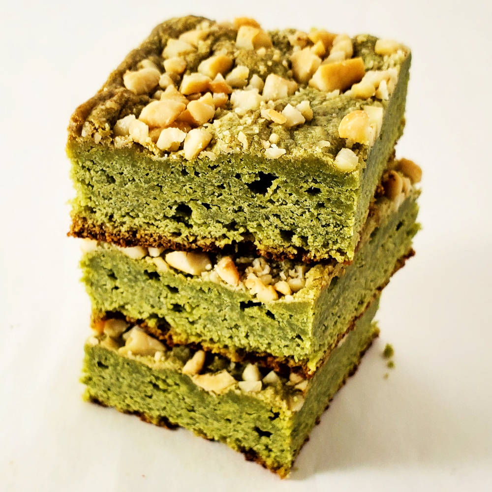 Matcha Caramel Bars Edmonton Cookies By Liam Angle
