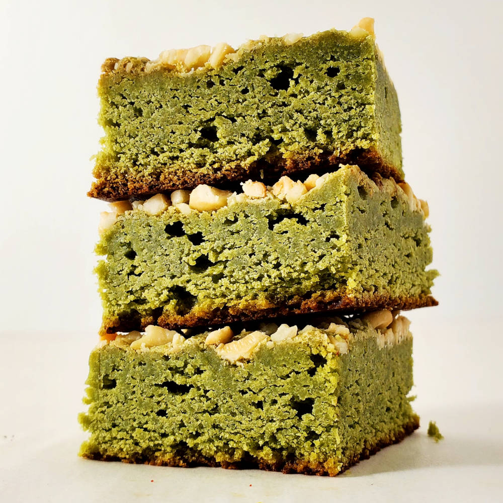 Matcha Caramel Bars Edmonton Cookies By Liam Side