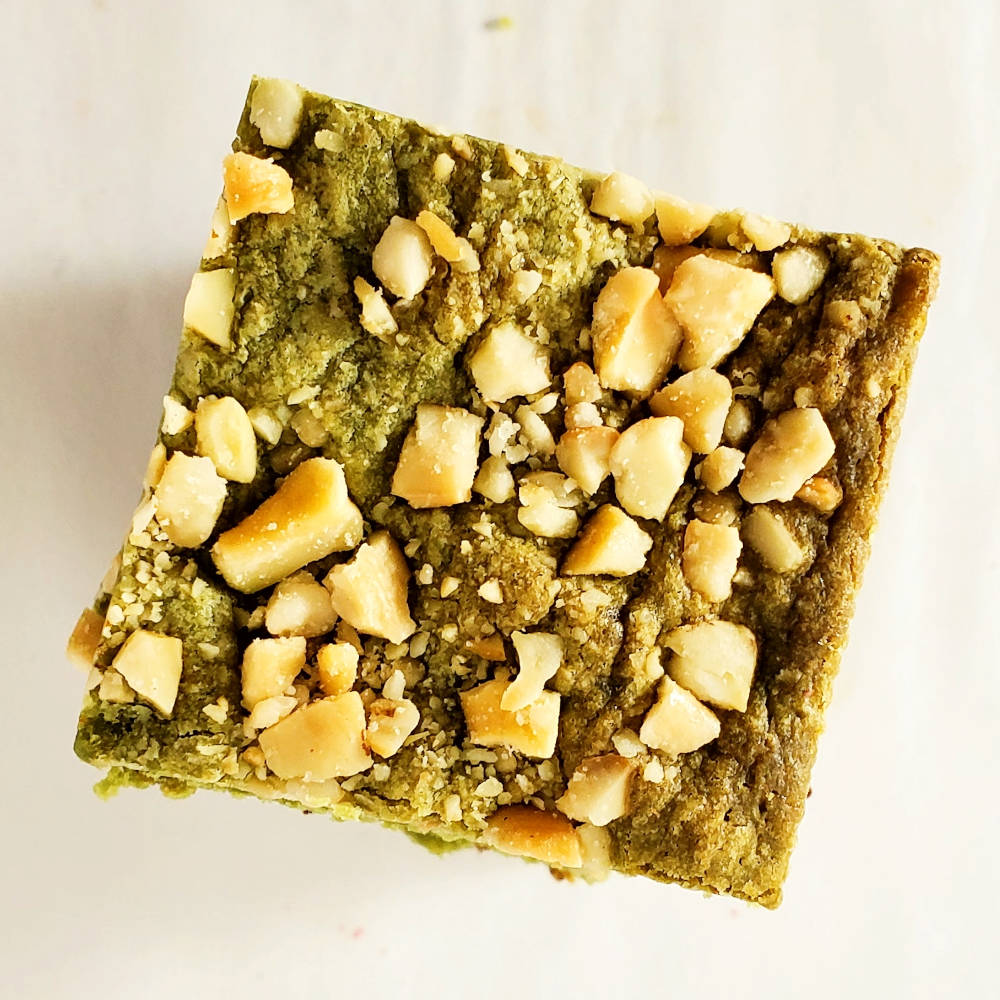 Matcha Caramel Bars Edmonton Cookies By Liam Top