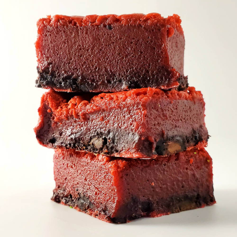Red Velvet Mochi with Dark Chocolate Edmonton Cookies by Liam Home Bakery Side