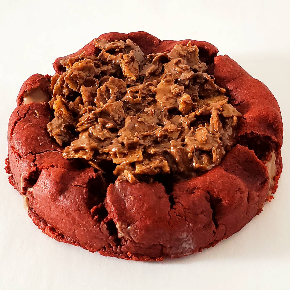 Red Velvet Nutella Crunch Deep Dish Cookie Edmonton Cookies By Liam Angle