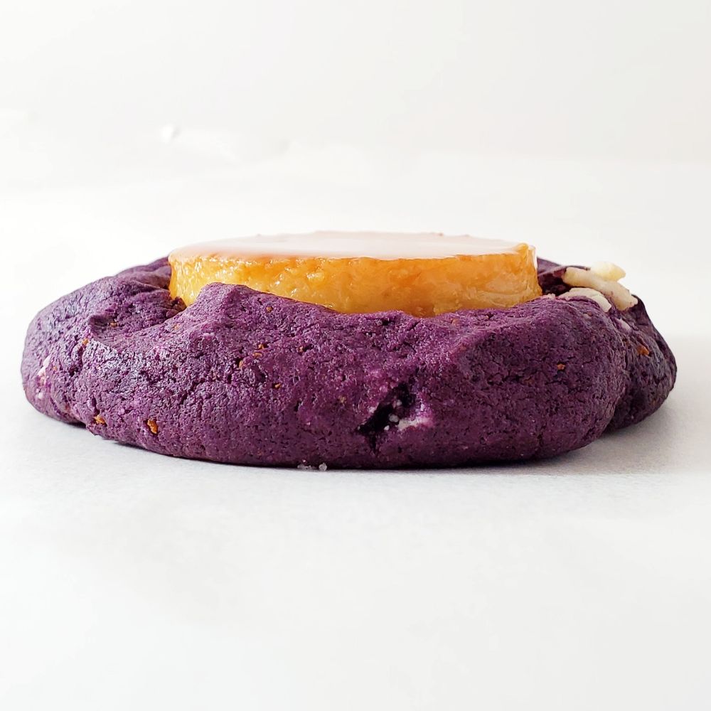 Ube Leche Flan Cookie Edmonton Cookies by Liam Home Bakery Side